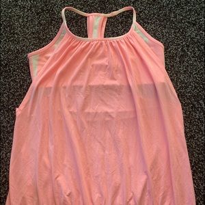Lululemon racerback tank with attached sports bra